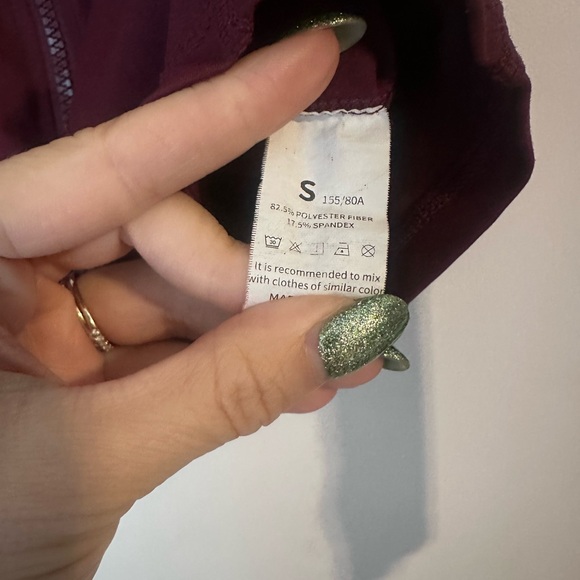 Burgundy Zip-Up Jacket - Picture 2 of 4